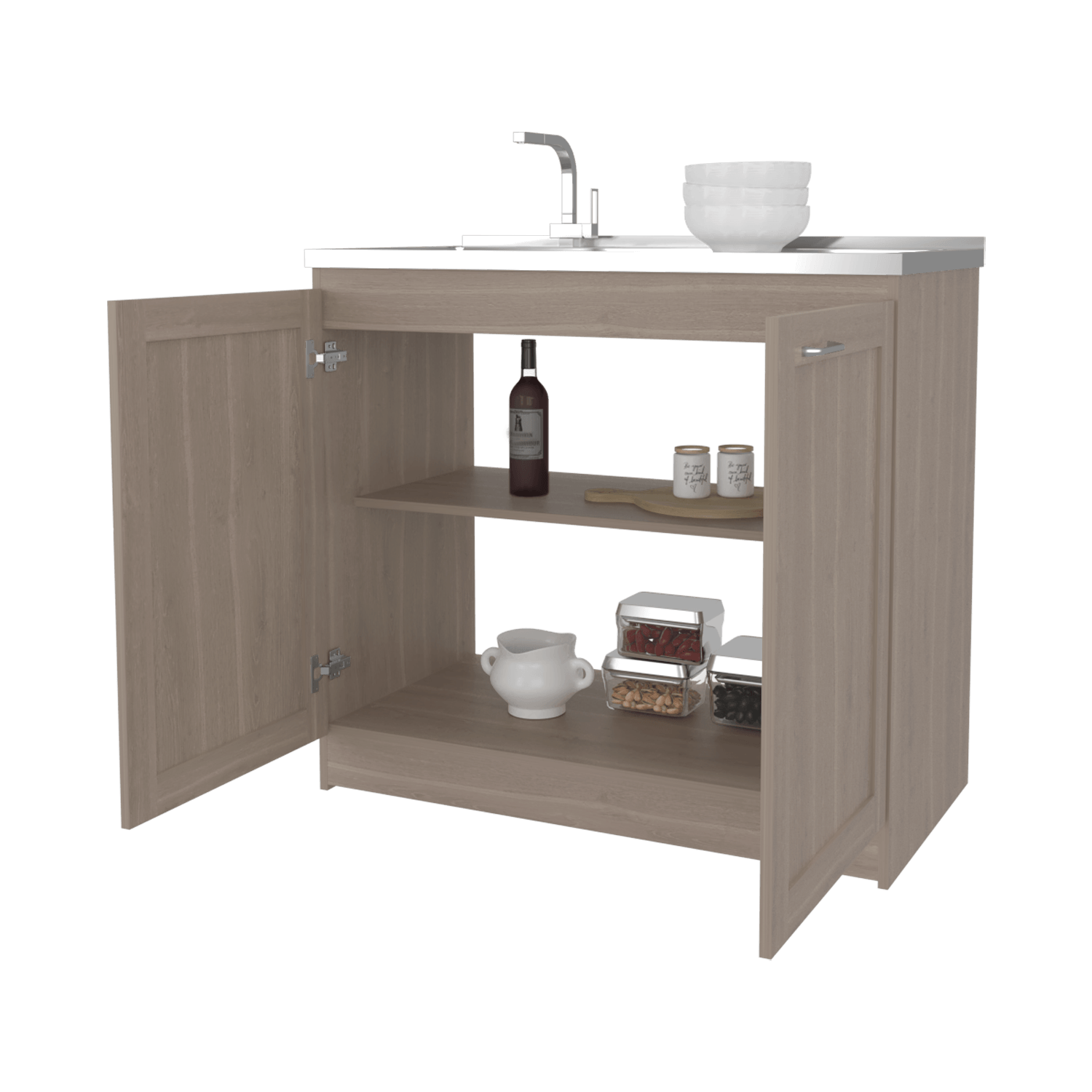 Mueble Inferior De Cocina Zurich 88X98X52 Rta Bardolino Zf