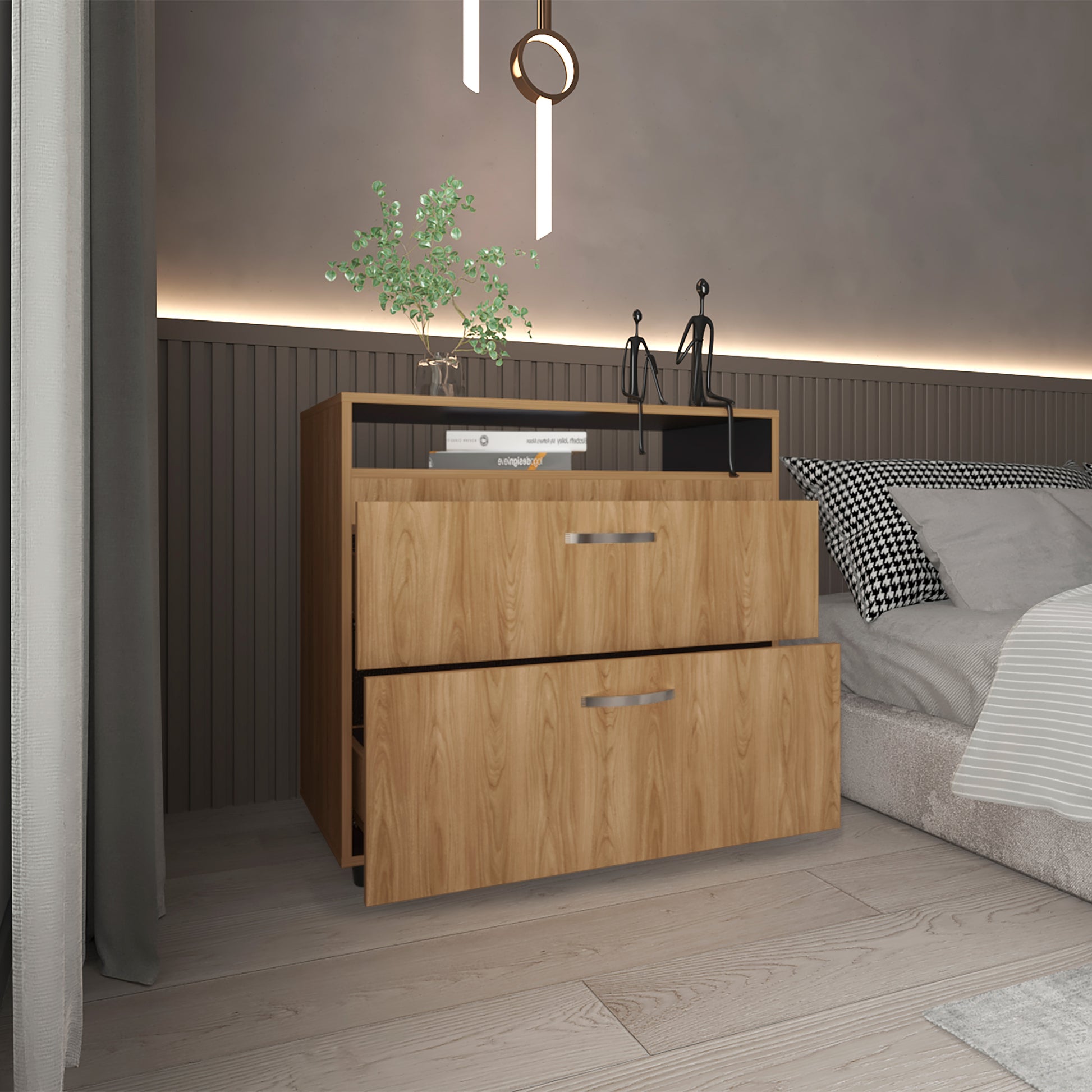 Cajonera Barilo 76X80X41 Rta Fresno Eu Wengue