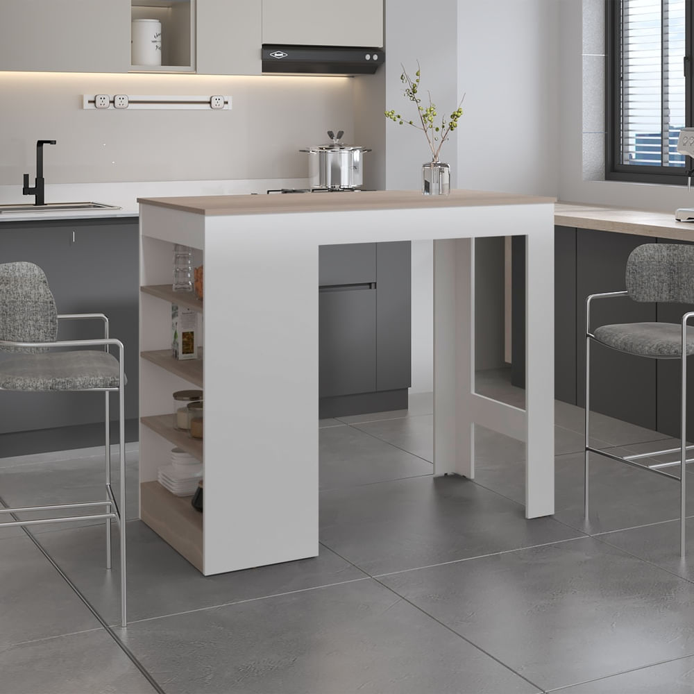 Barra Auxiliar Greer 102X119X59 Rta Blanco Bardolino
