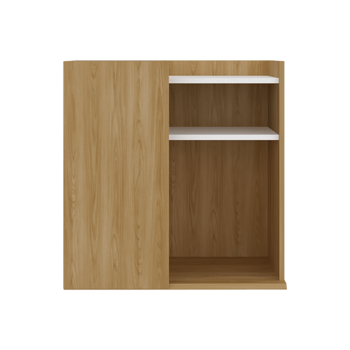 Mesa De Noche Cairo 65X65X40 Rta Fresno Blanco