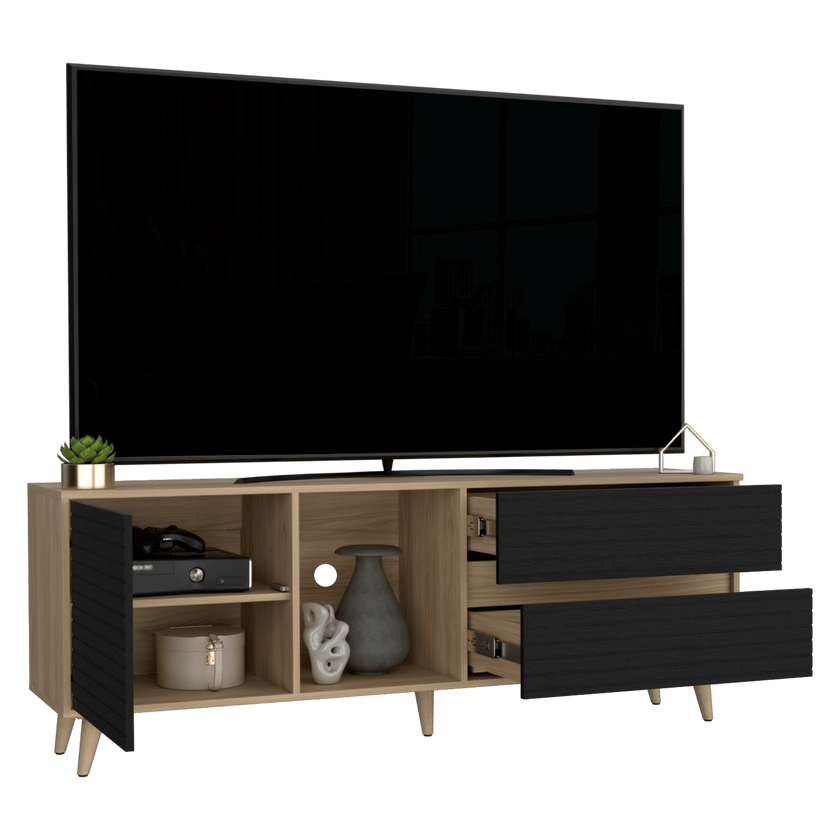 Rack Tv Salem 58X158X38 Rta Fresno Eu Wengue