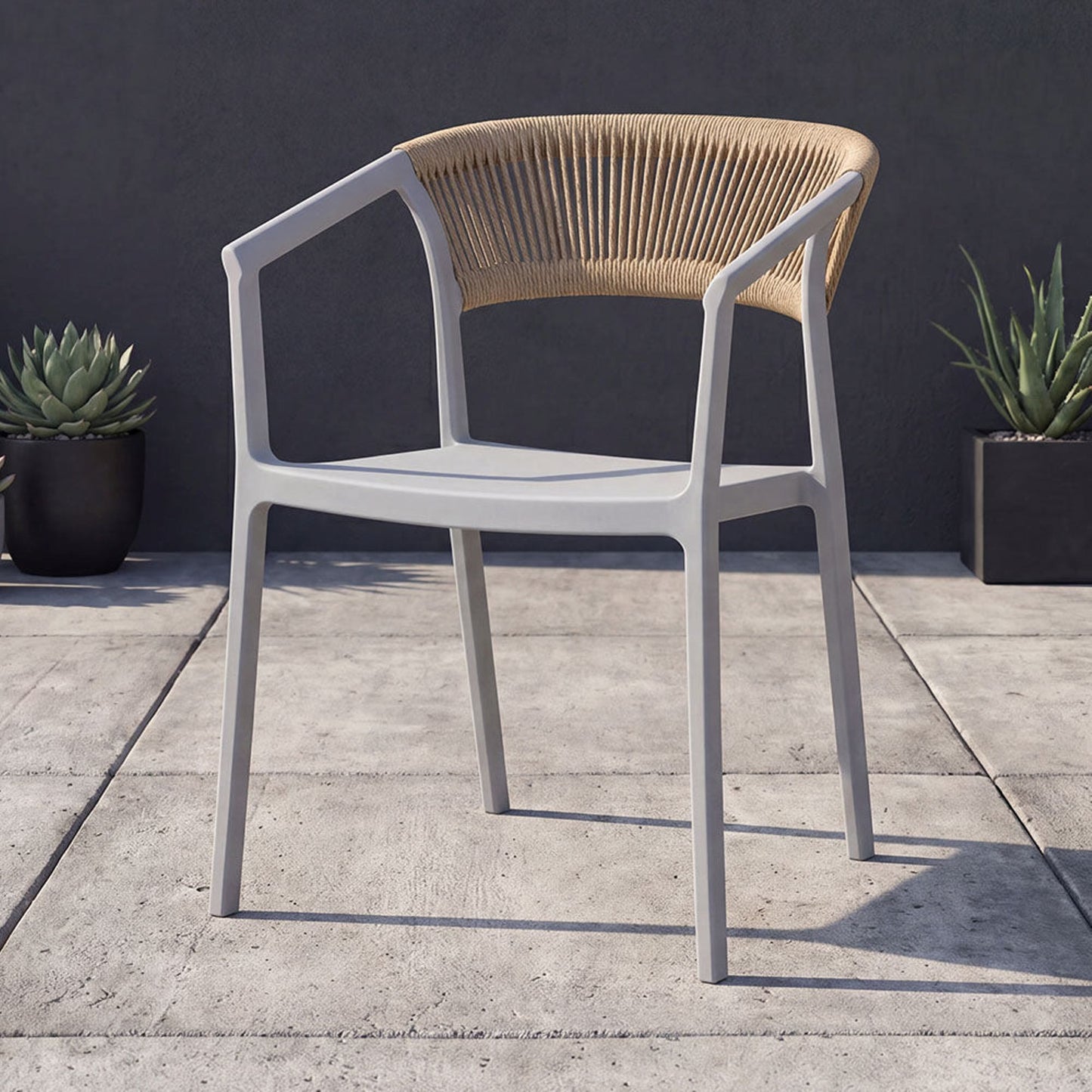 Silla Bali 75X53X56 Rta Gris