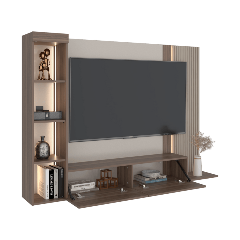 Panel Tv 65 Gamma 127X184X29 Rta Capri Avellana