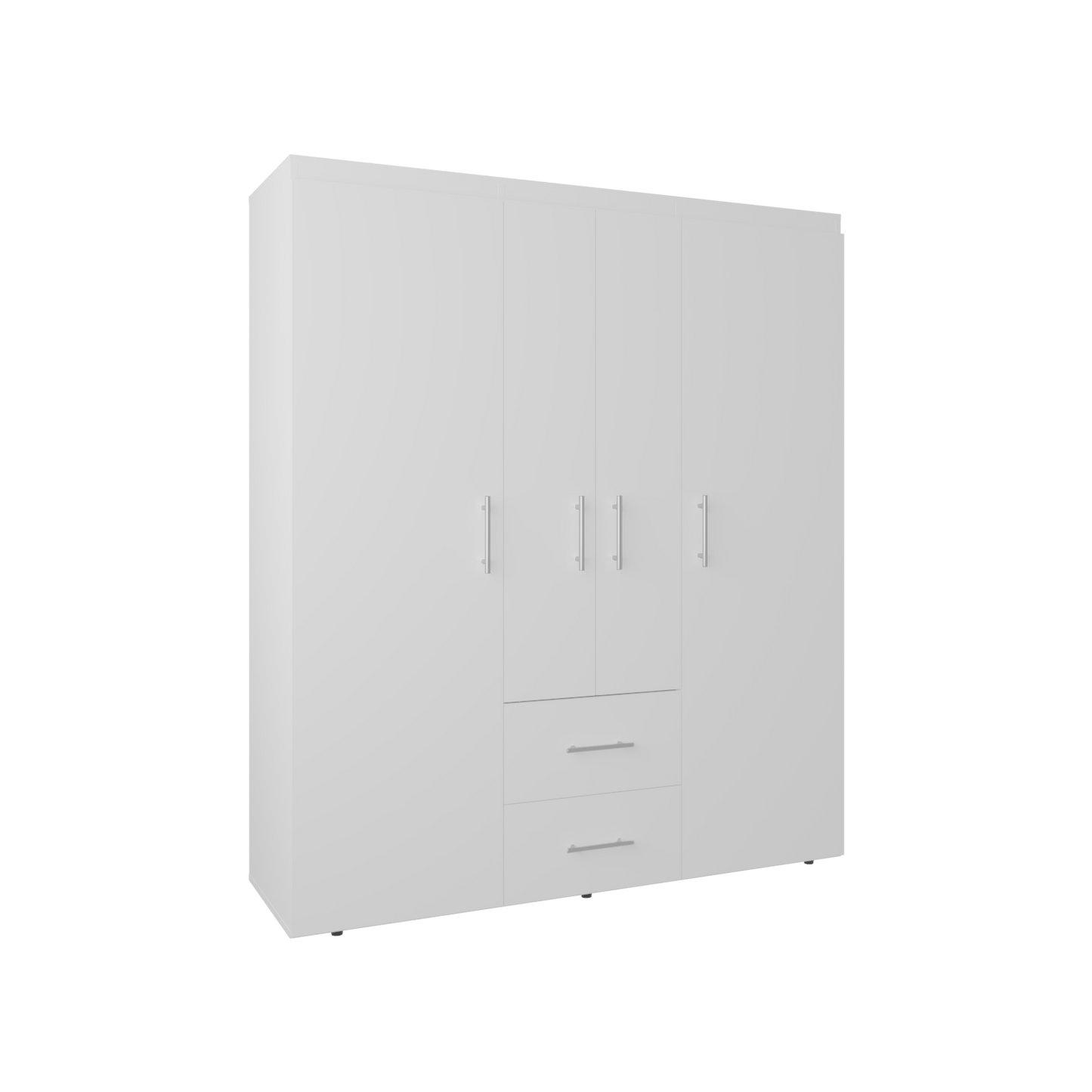 Closet Bariloche Eco 150 177.9X150.3X50.4 Rta Blanco Mqz