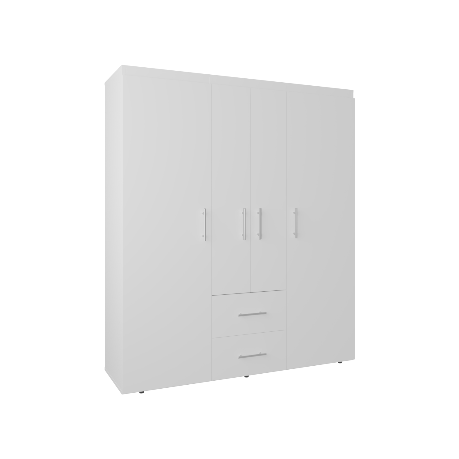 Closet Bariloche Eco 150 177.9X150.3X50.4 Rta Blanco Mqz