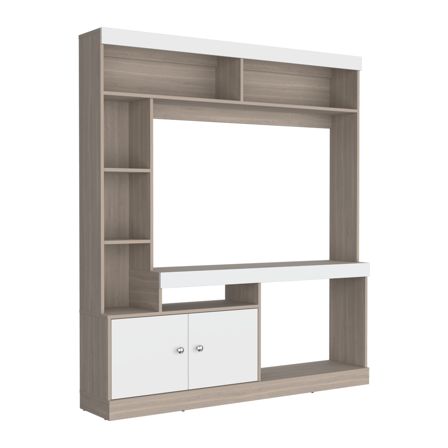 Centro De Entretenimiento Dante Tv 55'' 170X150X30 Rta Bardolino Blanco