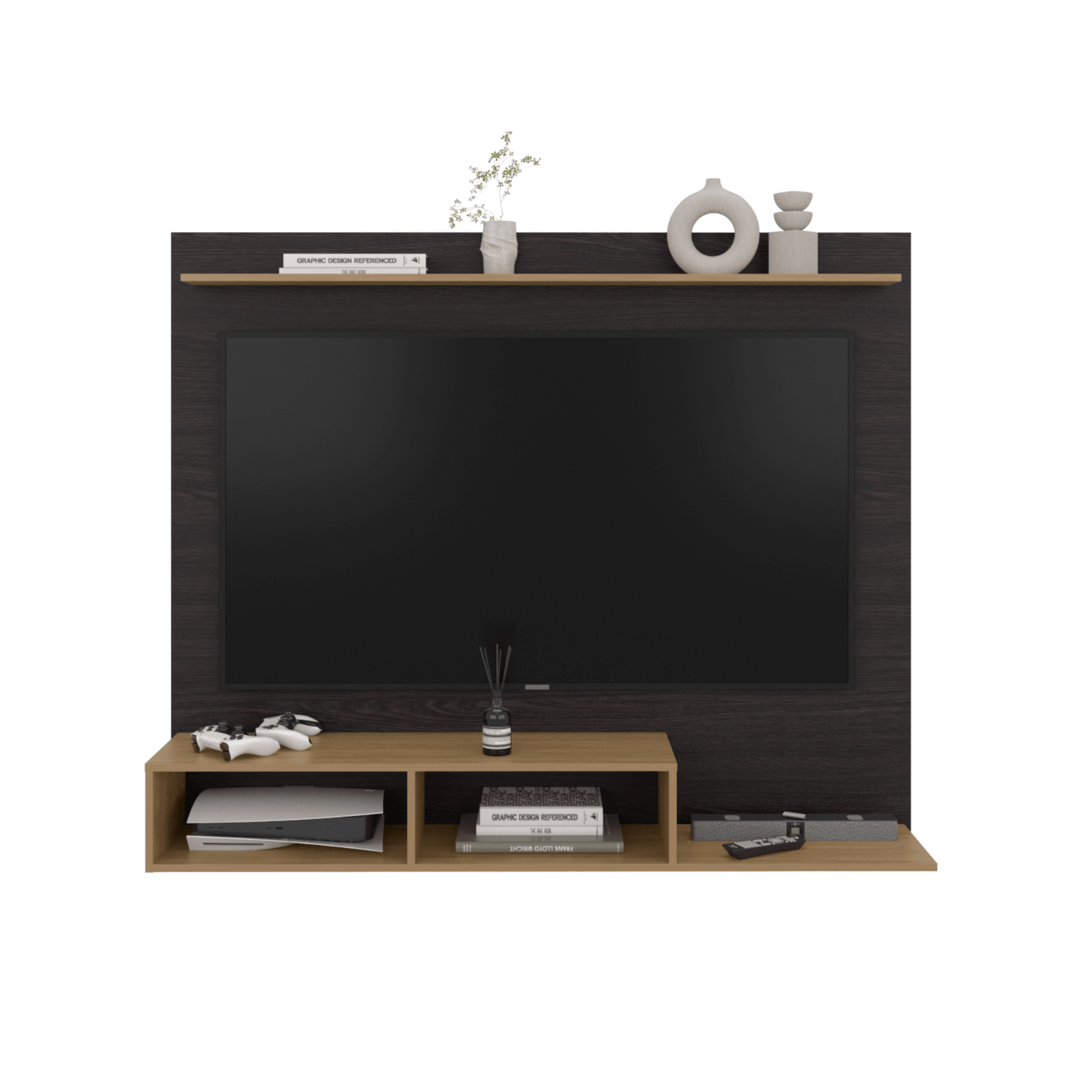 Panel Tv Munt 130X160X31 Rta Wengue Fresno Zf