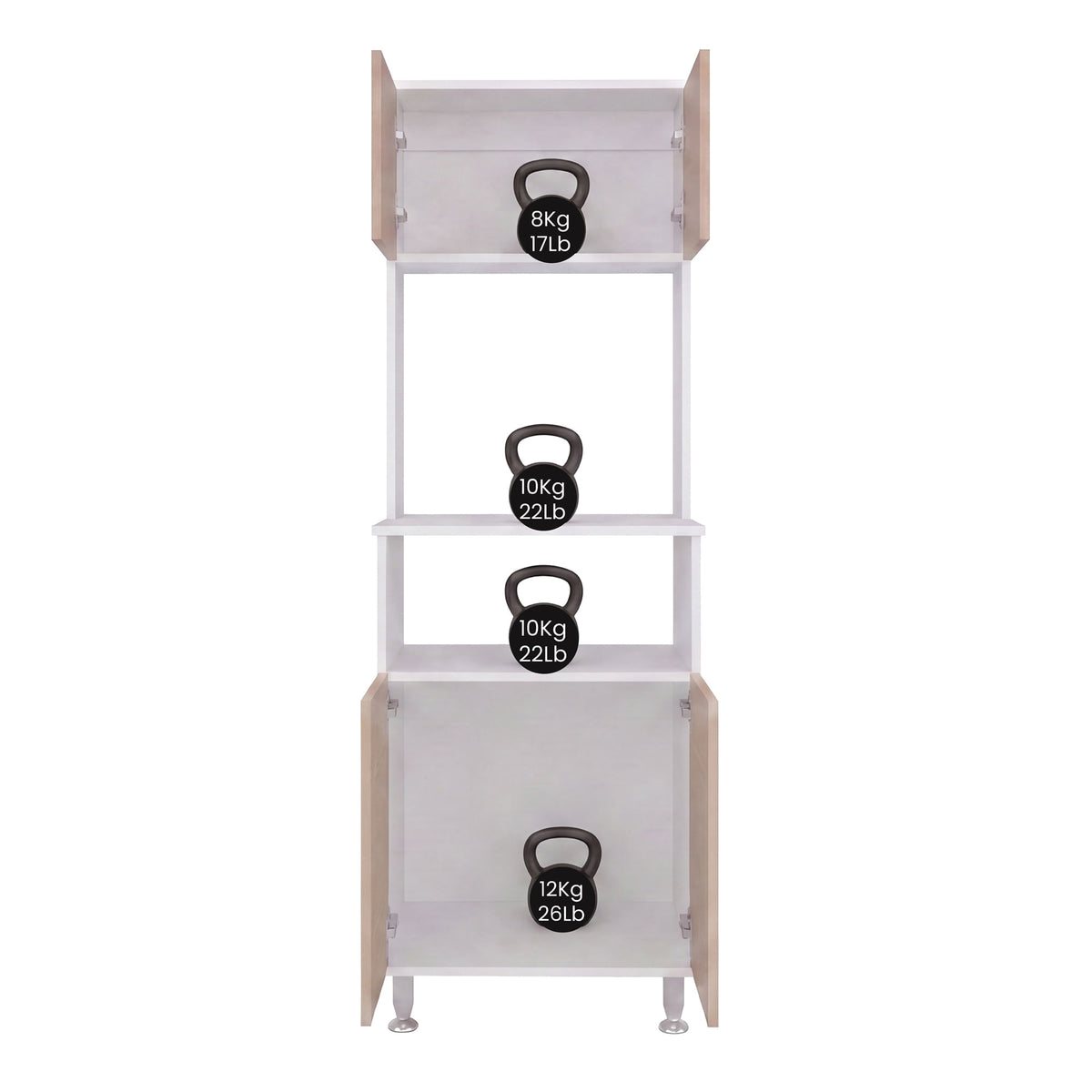 Mueble Alacena Fenix Rta Blanco + Rovere N/A
