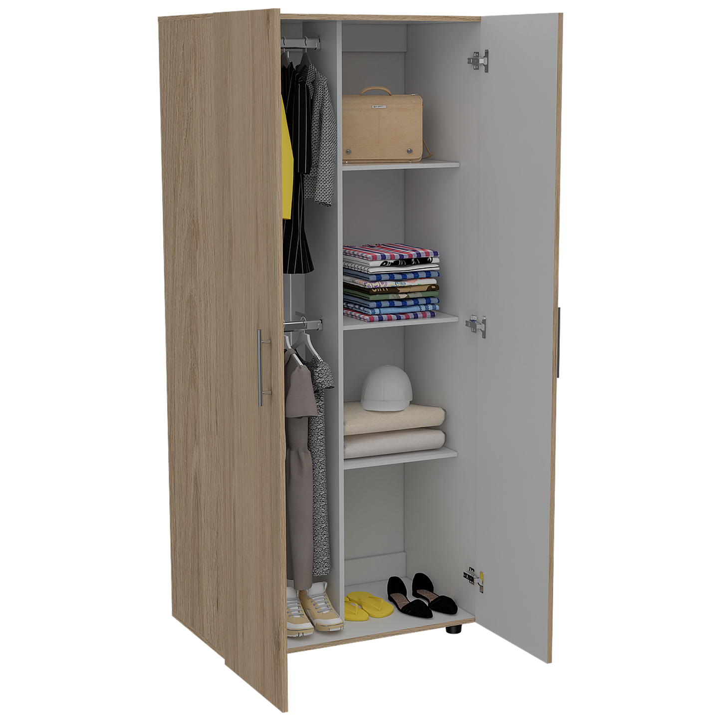 Closet Tera Rta 180 X 80 X 48 Rta Cartagena + Blanco