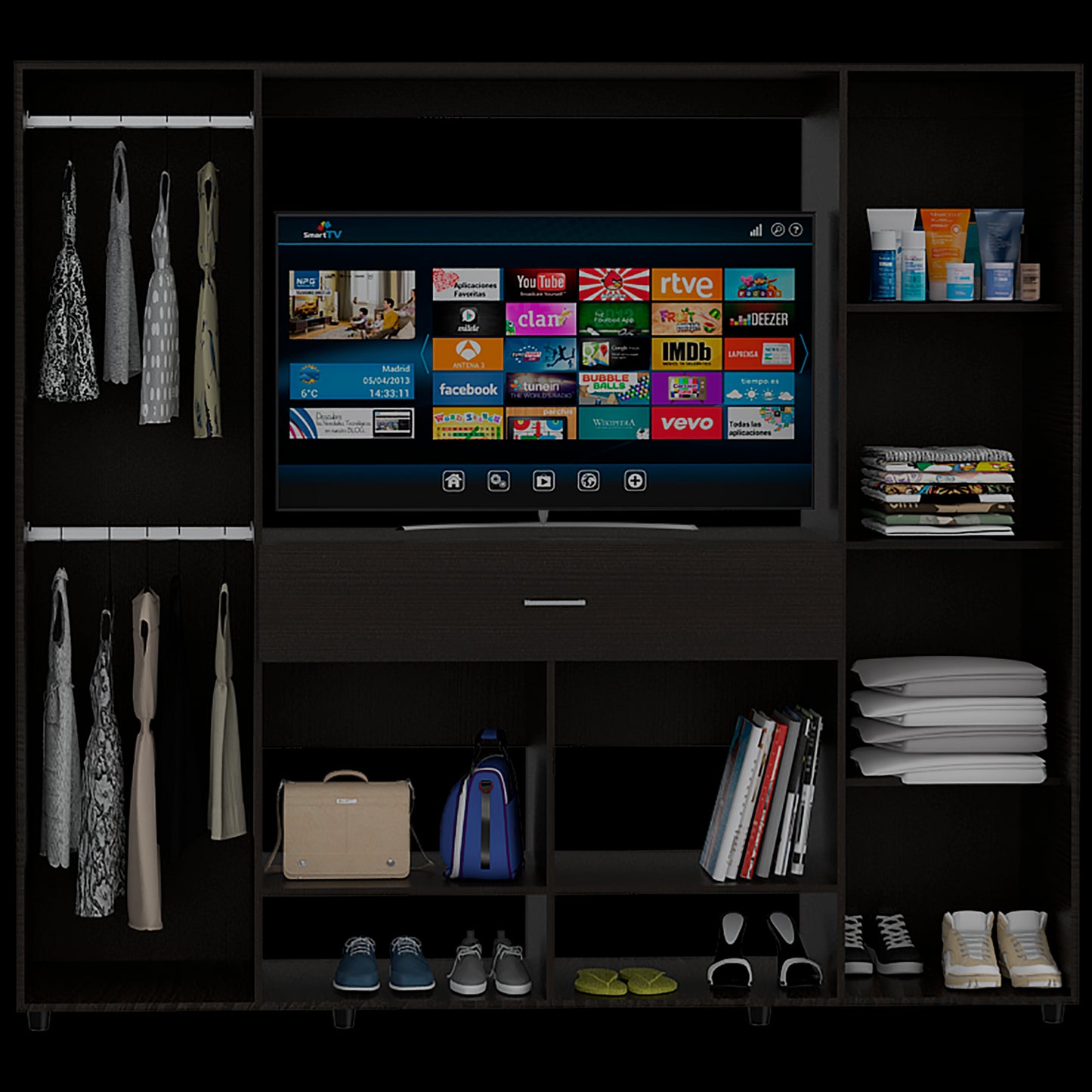 Closet Manila Z 200 X 189 X 50 Rta Wengue