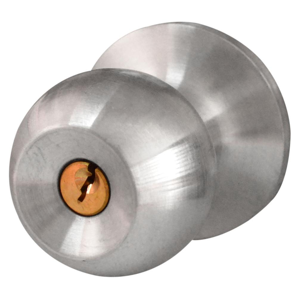 Chapa Bola Alcoba  Entrada Principal Pmetalico Uduke Acero Inoxidable Color Satinada 607Ss Ht70047