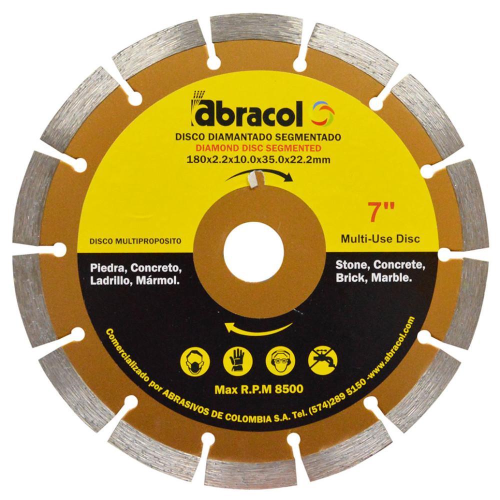 Disco Diamantado Segmentado Abracol 7 Clave 5504 Sedidch00050