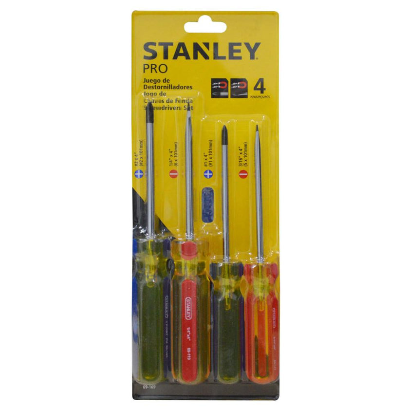 Destornillador Stanley Pro X 4 Juego 69169Stht69169