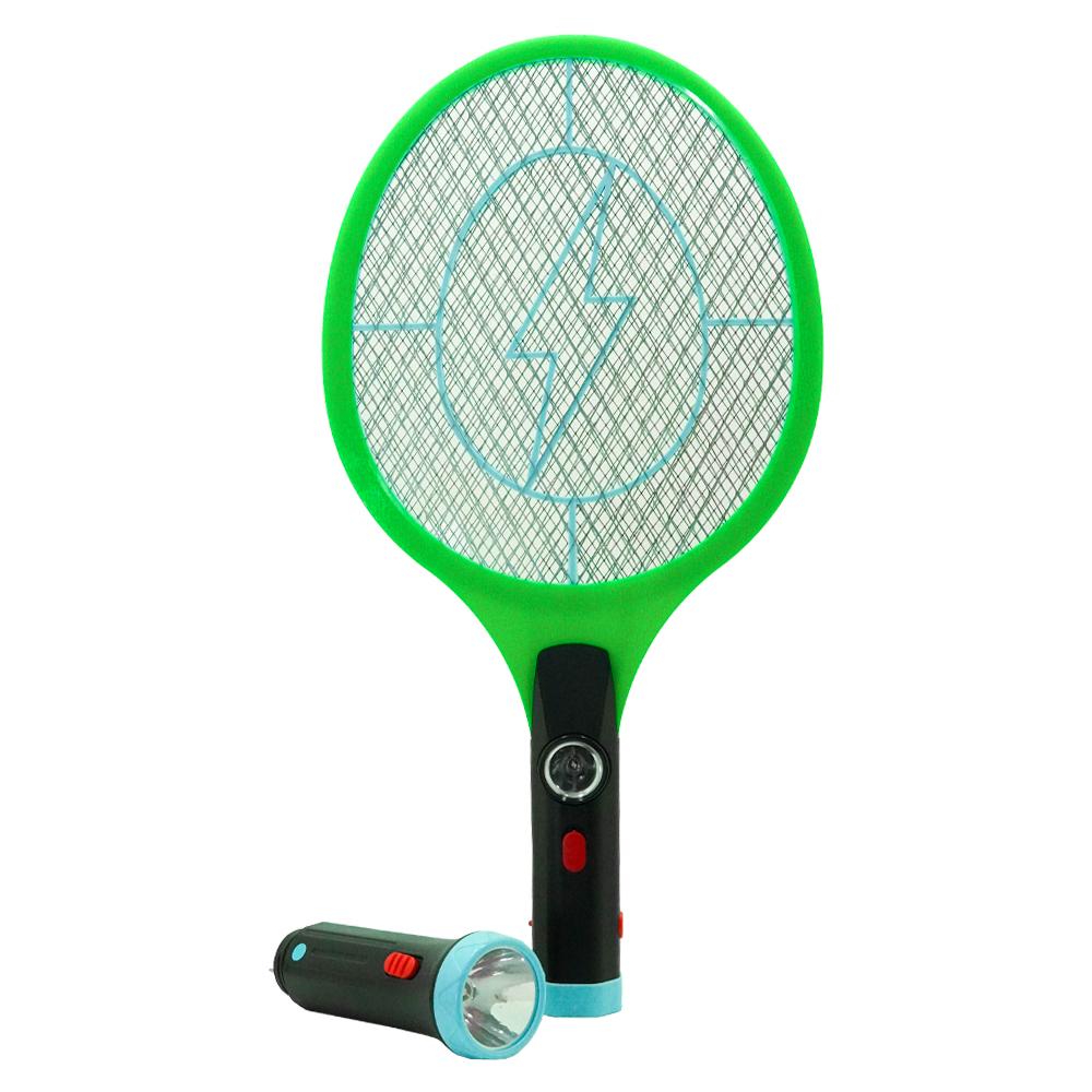 Raqueta Mata Mosquitos Recargable Con Doble Linterna Ltd268