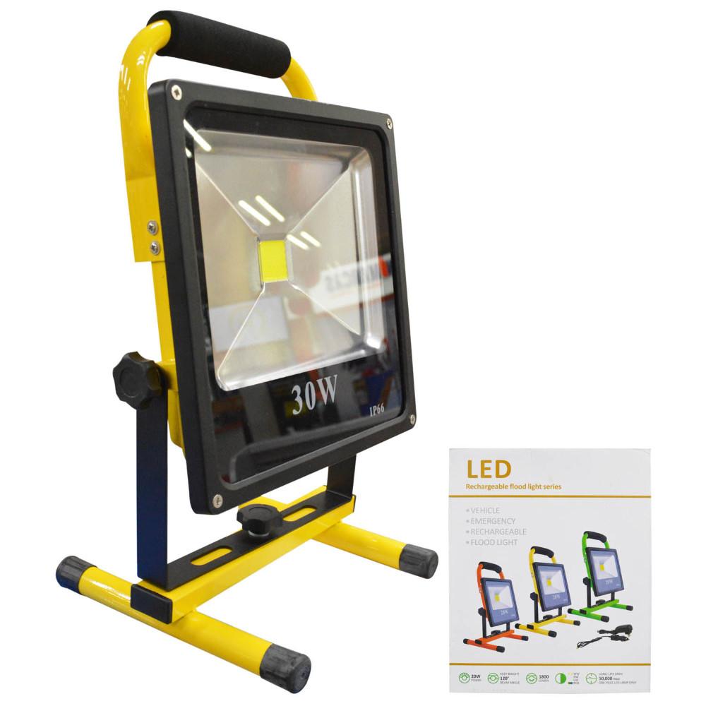 Reflector Led Recargable 30W Multiusos 5V110V 2700 Lm Ip65 Ht80017