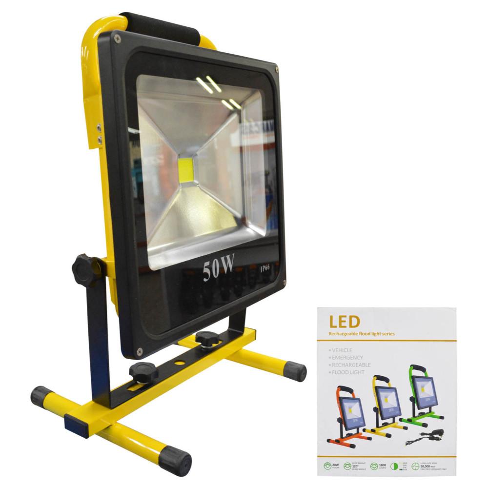 Reflector Led Recargable 50W Multiusos 5V110V 4500 Lm Ip65 Ht80018