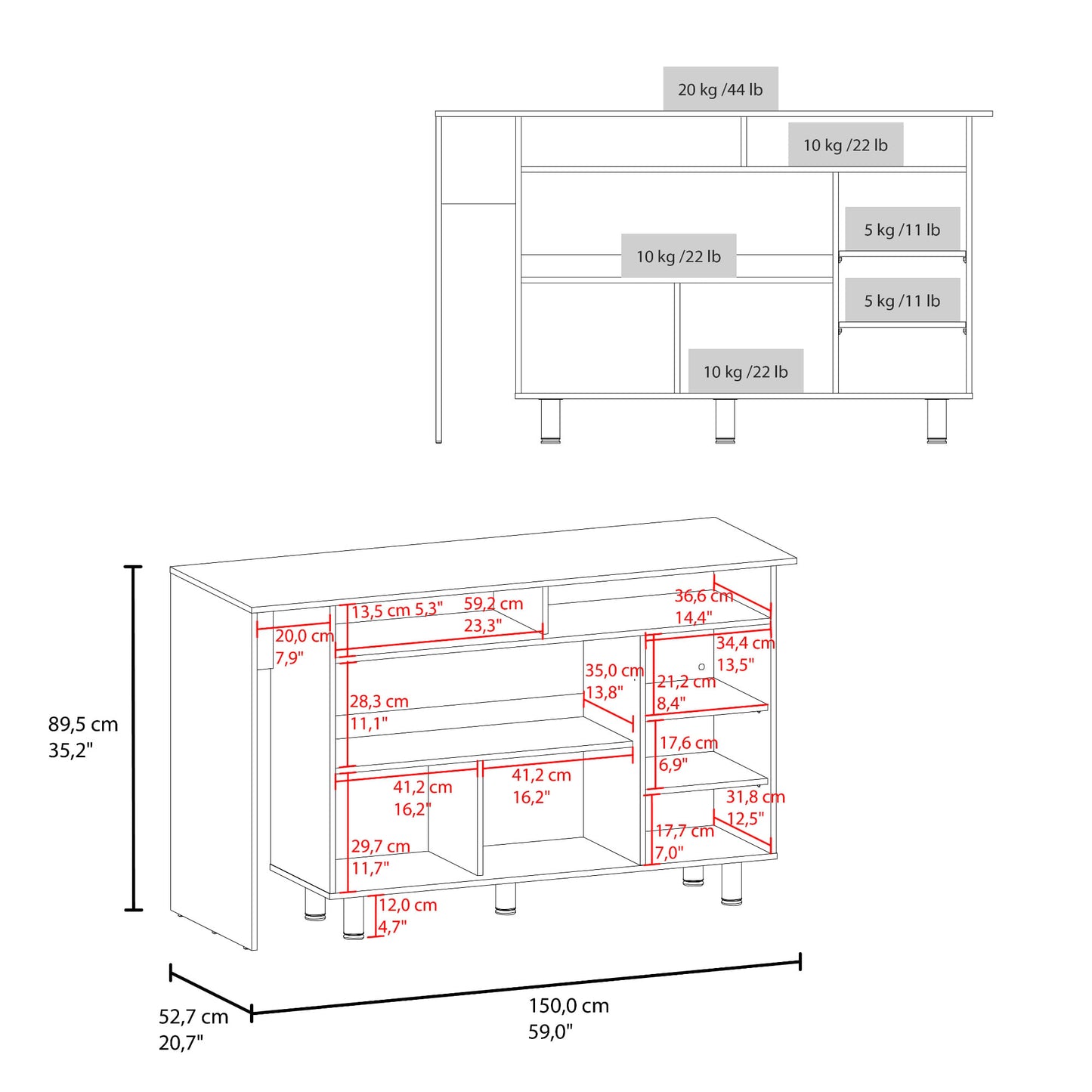 Isla De Cocina Corcega 89X150X52 Rta Wengue Fresno Zf