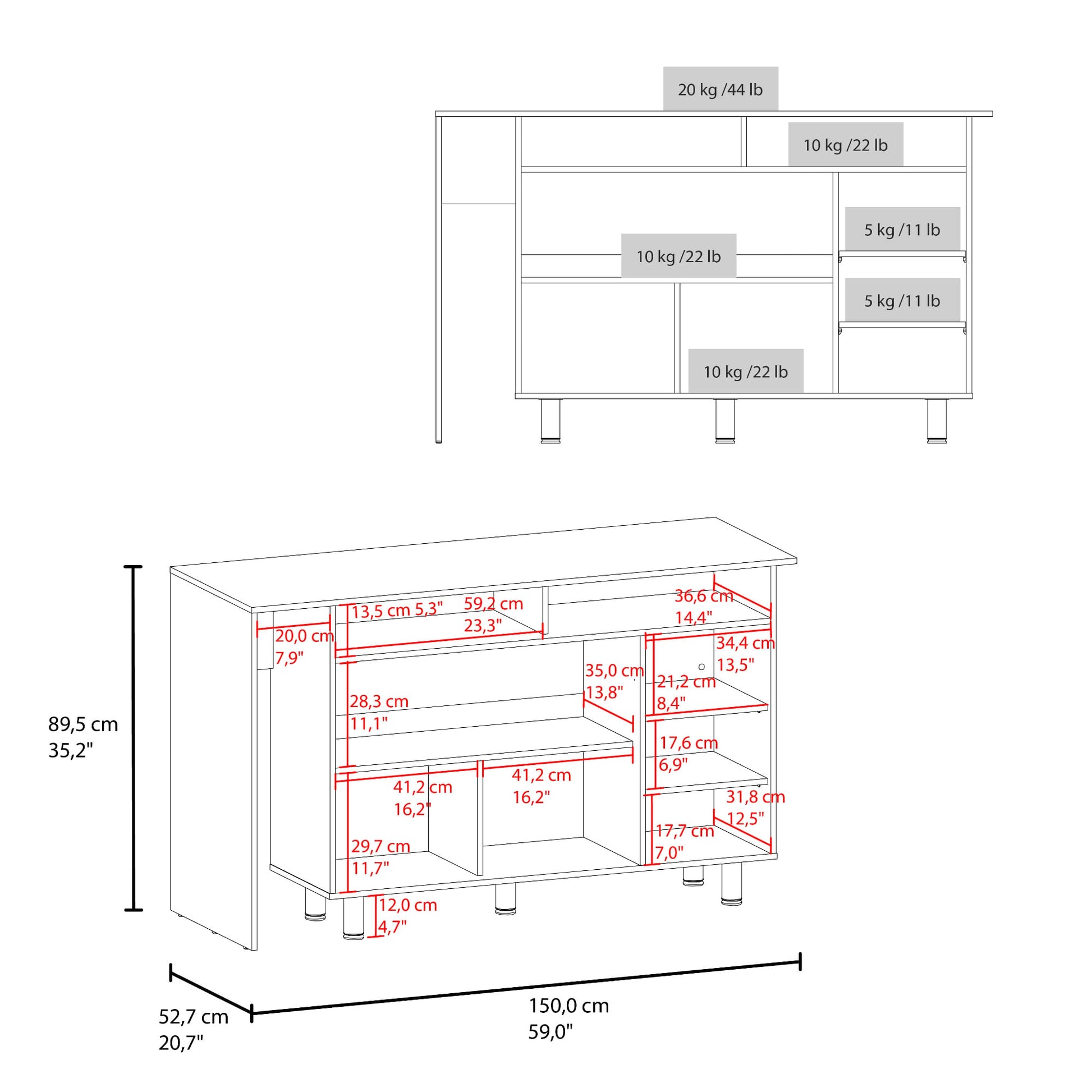 Isla De Cocina Corcega 89X150X52 Rta Wengue Fresno Zf