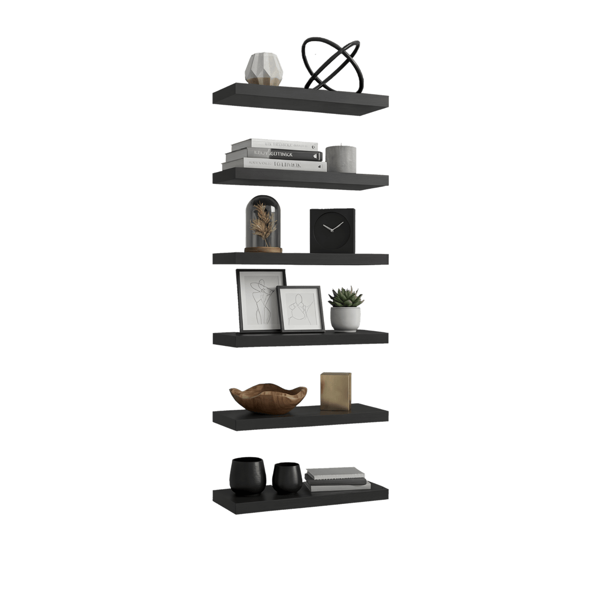 Repisa Flotante Shelf 2 Unds 3X60X20 Rta Wengue Zf