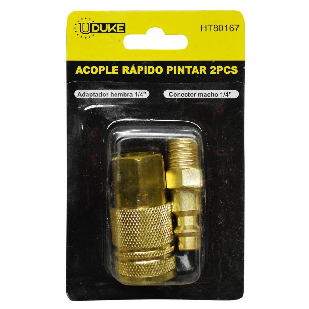 Acople Rapido Pintar Uduke Juego X 2 Pcs Para Compresor Ht80167