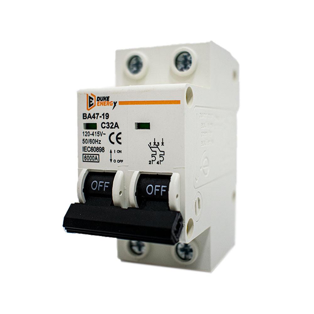 Mini Breaker Duke Energy 2 Polos 32A Ht60155 Ue X 6