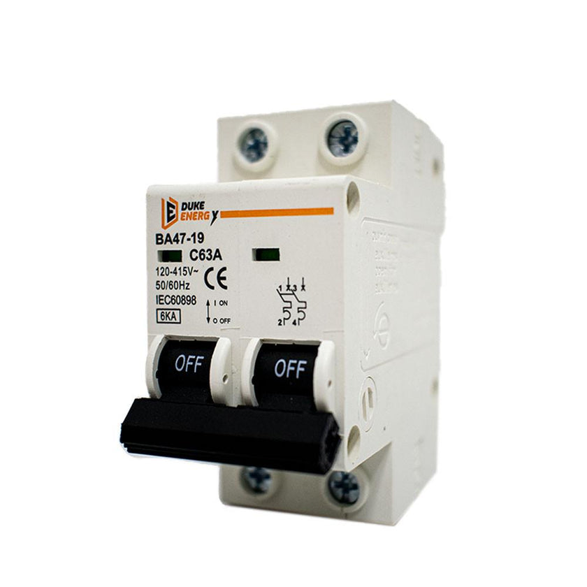 Mini Breaker Duke Energy 2 Polos 63A Ht60158 Ue X 6
