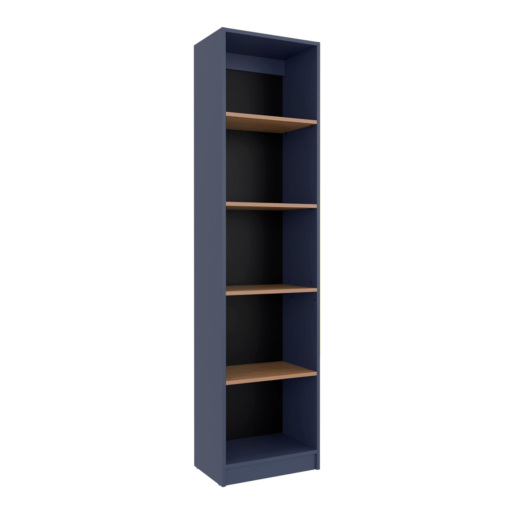 Biblioteca Home Xs 5 Espacios 180X45X29 Rta Azul Fresno Zf