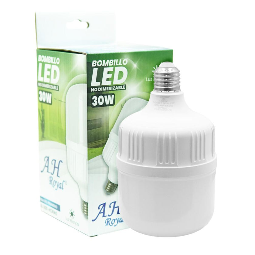Bombillo Led 30W Luz Dia E27 Multivoltage 6500K T100 Ht80402X Garantia 2 Anos