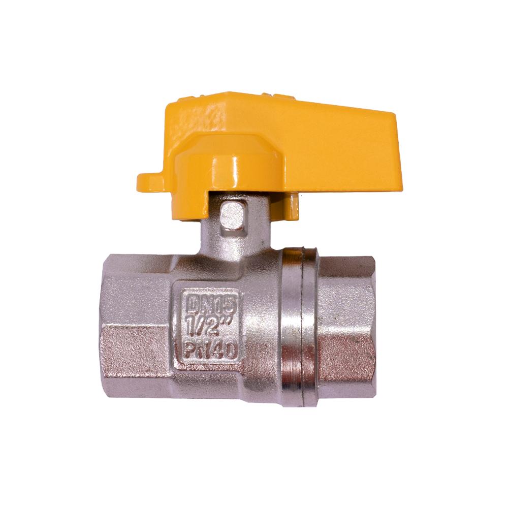 Llave Gas Cromada Pn40 Chapola Amarilla Ht70006