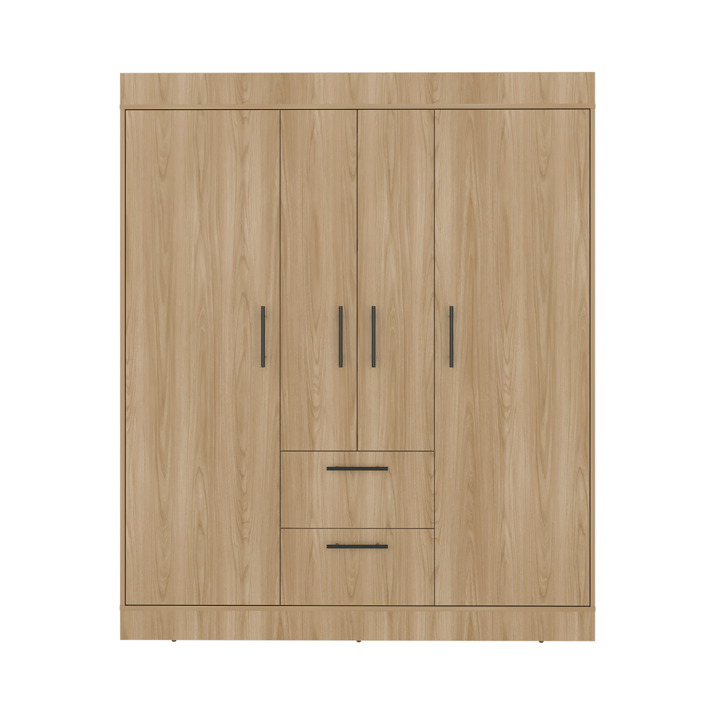 Closet 150 Vm 4 Puertas 2 Cajones 177X150X50 Rta Fresno Eu Wengue