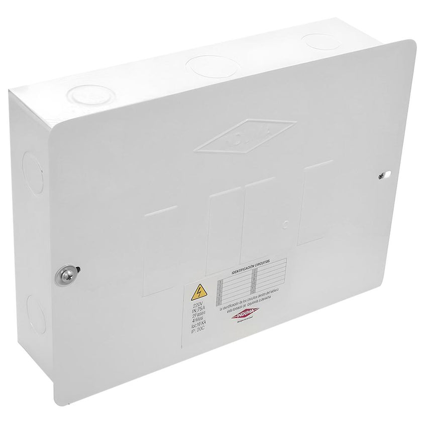 Caja Breaker Metalica 4 Circuitos Bifasica 110220 Certificada Induma T7904003
