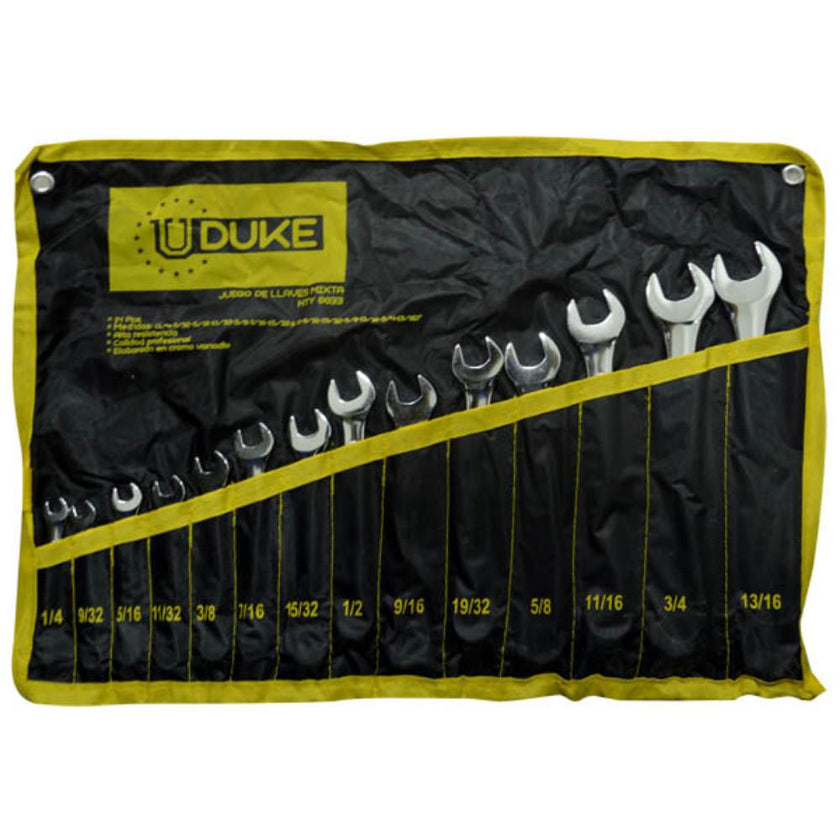 Llave Mixta Juego X 14 Pcs 141316 Crv Uduke Hty0033