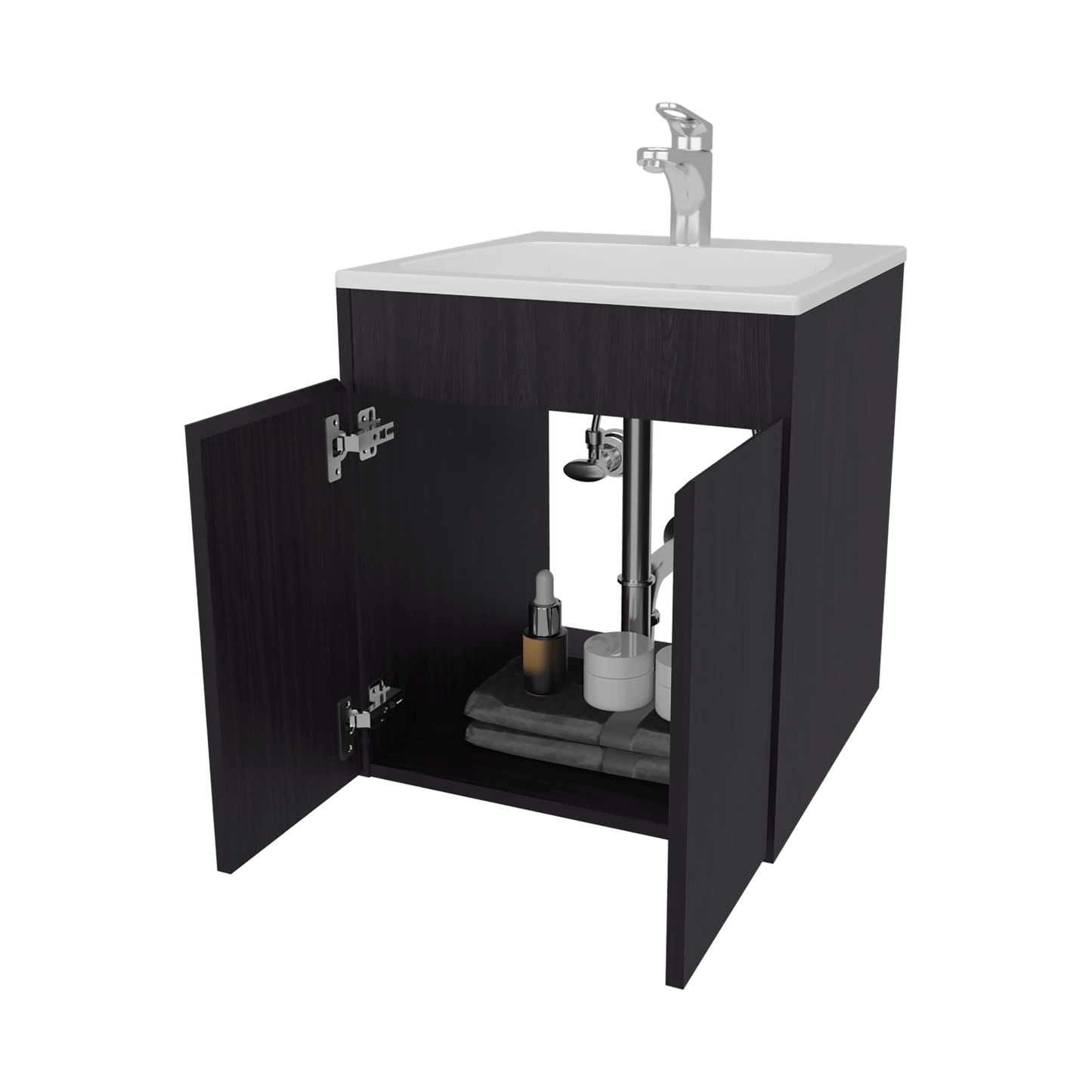 Mueble Para Lavamanos Meka 53X45X46 Rta Wengue Zf