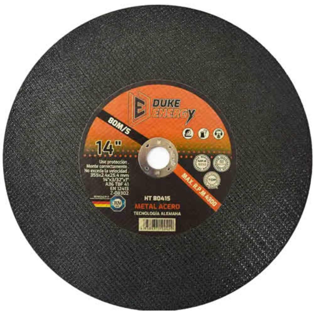 Disco 14 X 332 Corte Metal Para Tronzadora Duke Energy Tecnologia Alemana Ht80415