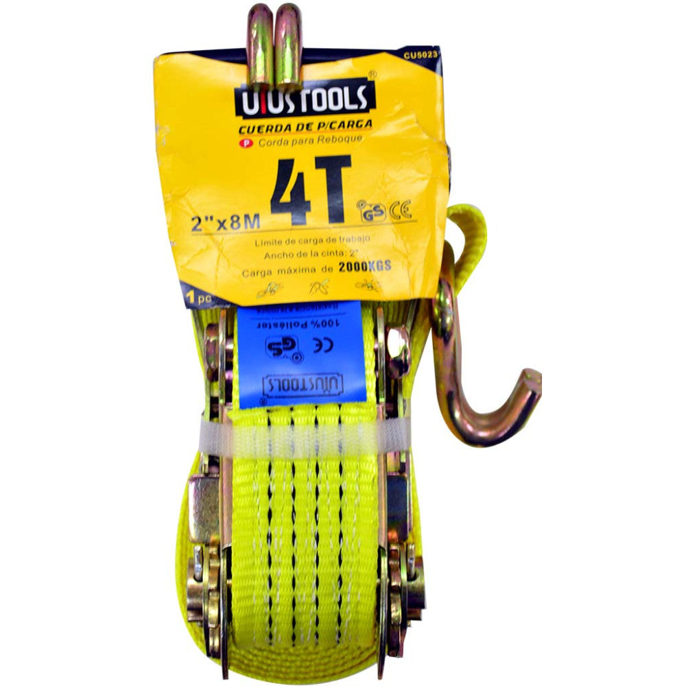 Cuerda Para Carga Uyustools 2 X 8 Mtrs Capacidad 4000 Kls Cu5023