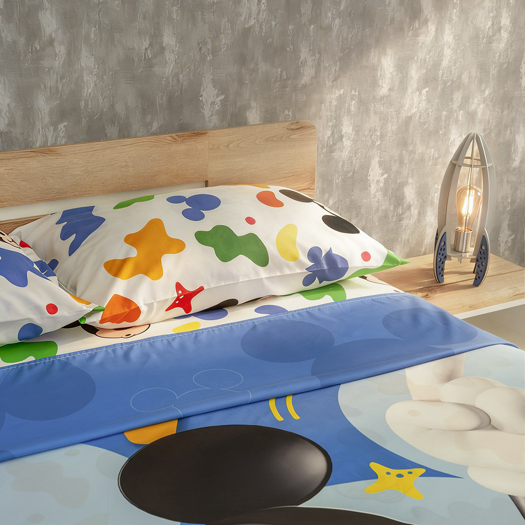 Juego De Sabanas Core Disney Mickey Jr Estampados Animados