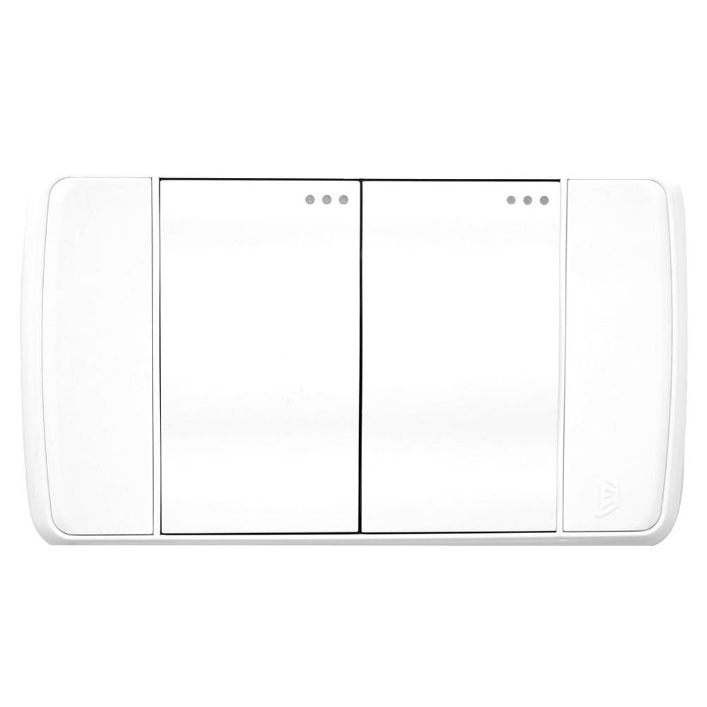 Linea Futura Blanca Incrustar Swiche Doble  Duke Energy V16007