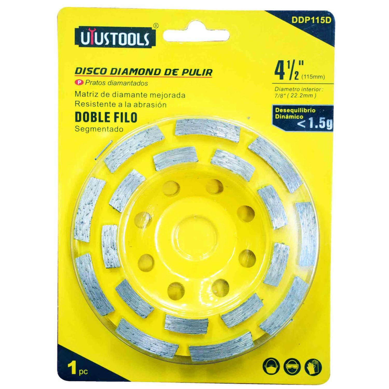 Disco Pulir Piedra Diamantado Segmentado Doble Filo Uyustools 4 12 Ddp115D