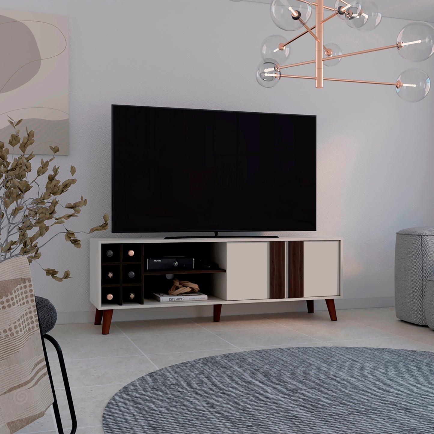 Rack Para Tv 65'' Lane 55X160 Rta Milan Capri