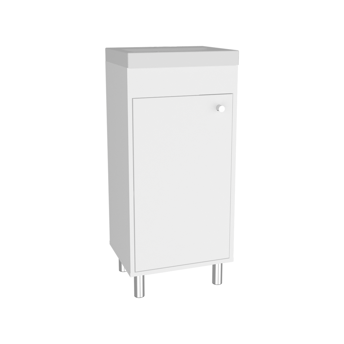 Mueble De Baño Rivera  84X40X32 Rta Blanco Mqz Zf N/A