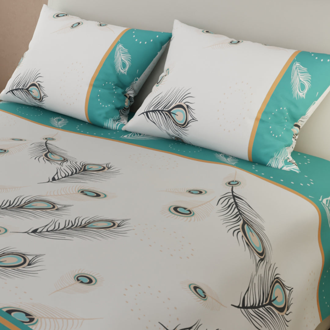 Juego De Sábanas Con Cortinas Plumas Del Alba
