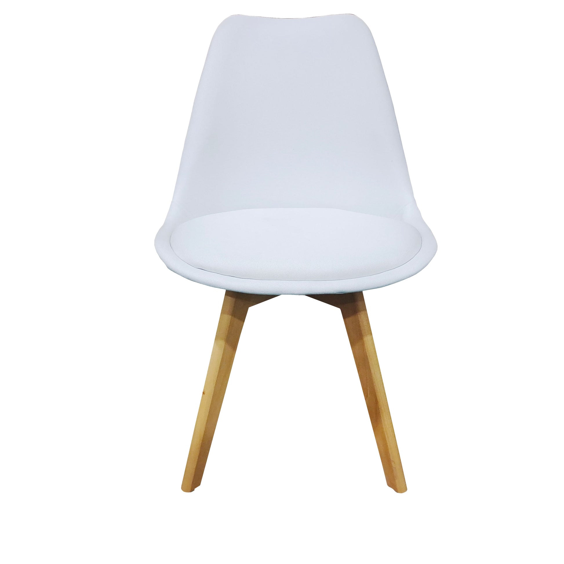 Set X2 Silla S-54 - Bm-053-L 84X49X54 Rta Blanco-Café Claro