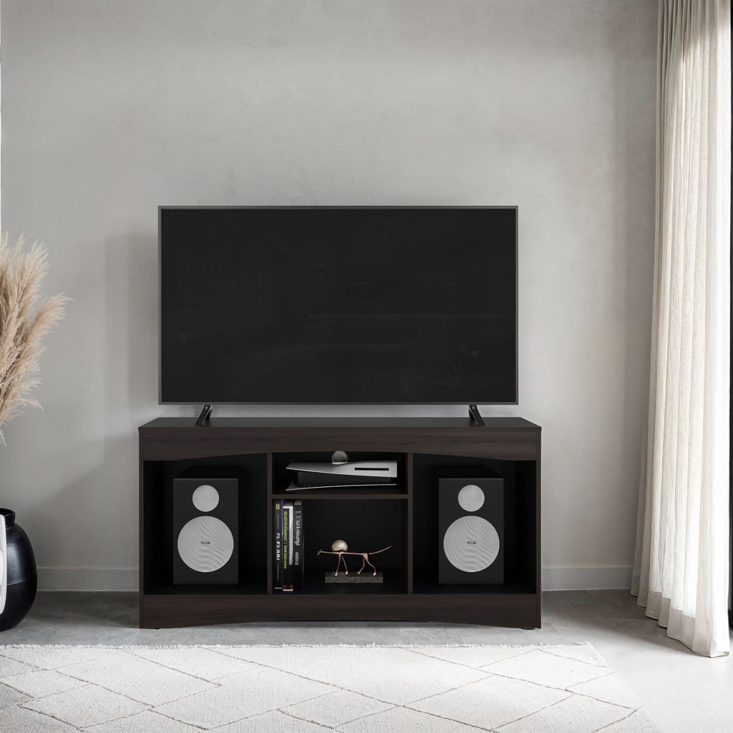 Mesa De Tv Fiorenzi 65"  70X139X37 Rta Nogal Wengue
