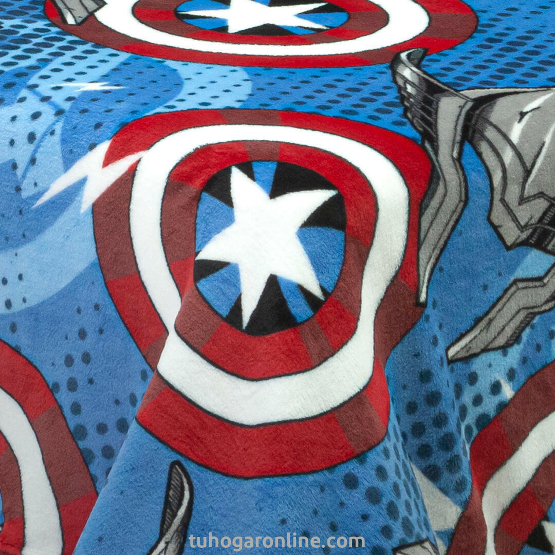Cobija Infantil Piel De Durazno Marvel Avengers