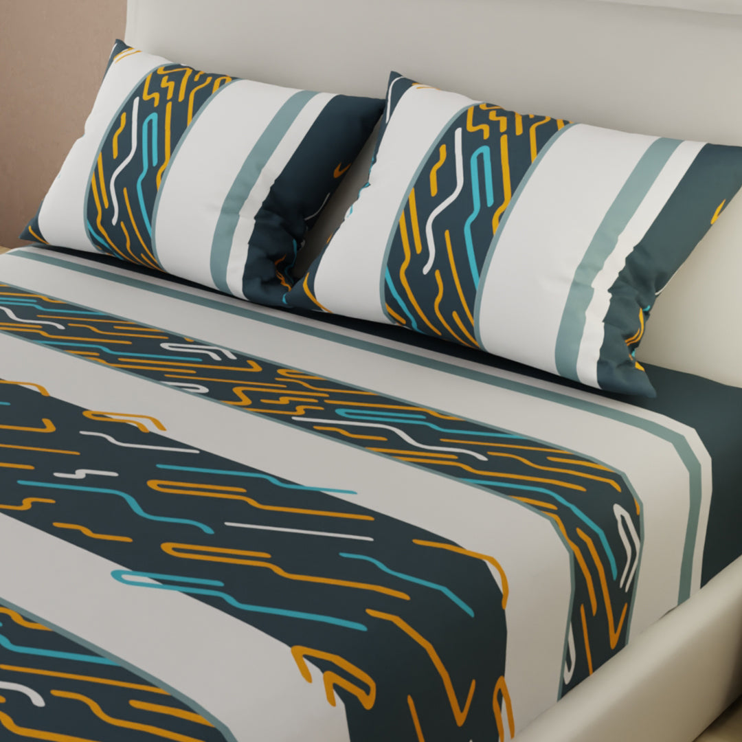 Sábana Ajustable Sumaq Rest Azul