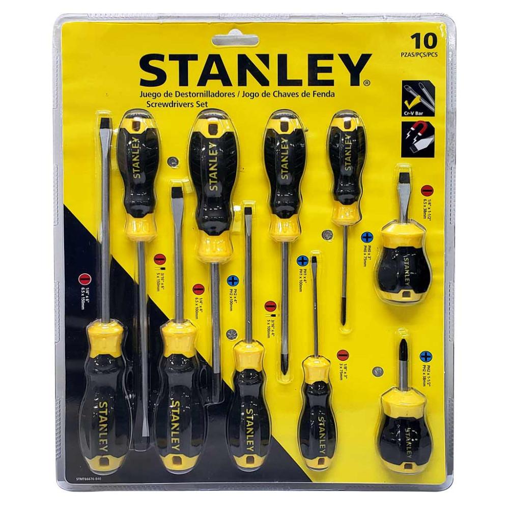 Destornillador Stanley  X 10 Juego Crv Stmt66676840