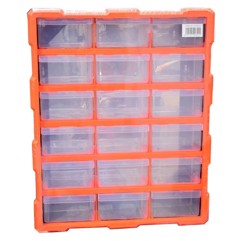 Bandeja Organizadora 18 Gavetas Mediana Plastica 384716 Cms Ht90302