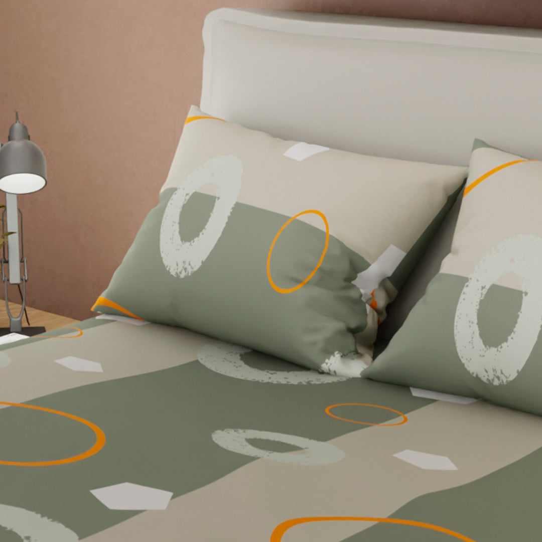 Juego De Sábanas Microfibra Suavizada Marea Gris