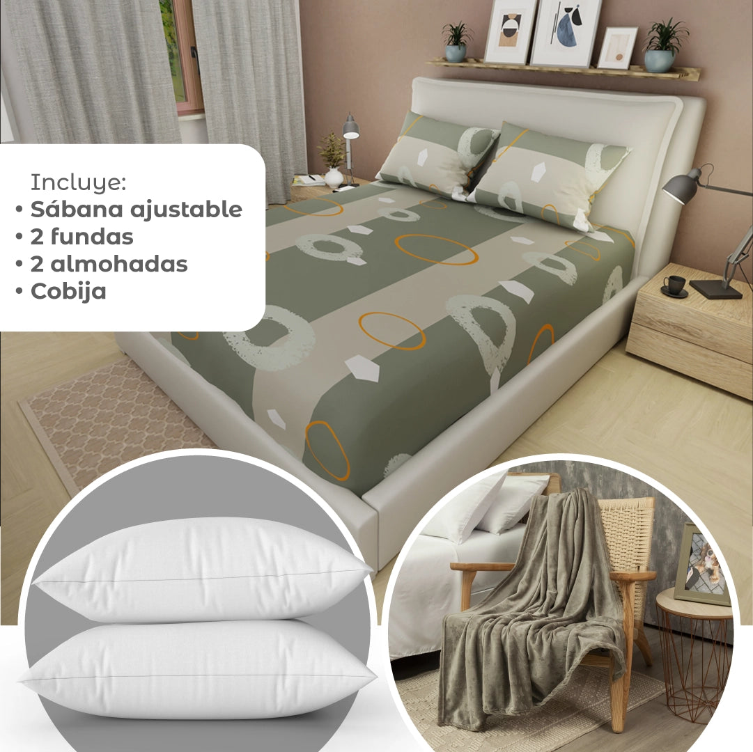 Combos Súper Confort Verde Grisáceo