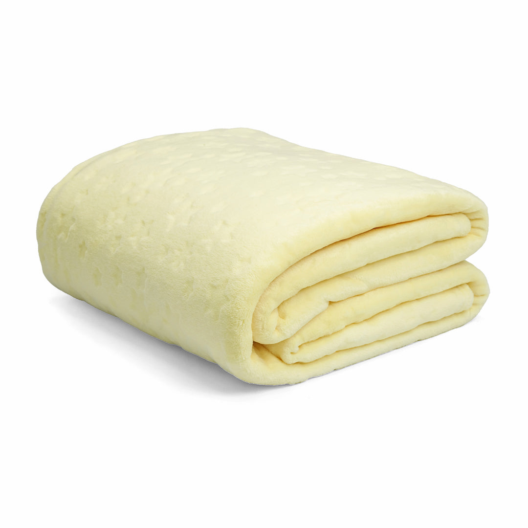 Cobija Comfortsoft Amarilla  Estrellas Suave